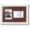 ArtToFrames Collage Photo Picture Frame with 2 - 4x6 inch Openings, Framed in White with Over 62 Mat Color Options and Regular Glass (CSM-3966-102)